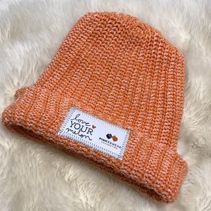NWOT Love Your Melon orange beanie